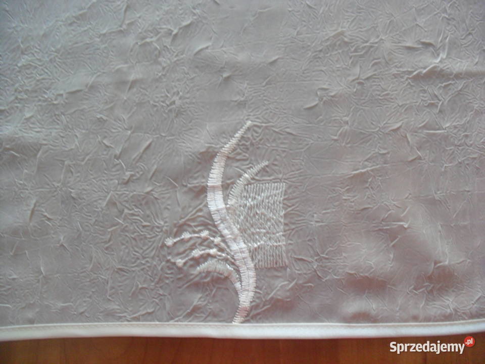 firanka krótka 130gotowa woal krem haft