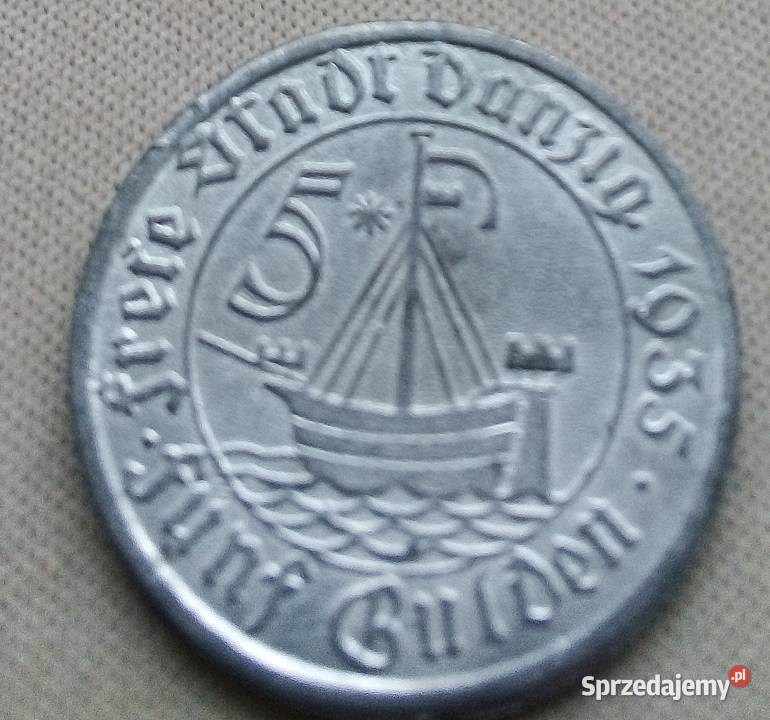 WOLNE MIASTO GDAŃSK5 GULDENÓW1935 rKOGAKOPIA Legionowo