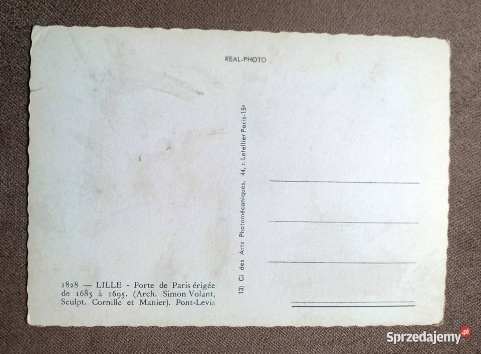 LILLE BRAMA PARYSKA W FORMIE ŁUKU TRIUMFALNEGO I Kolekcje Piszczac