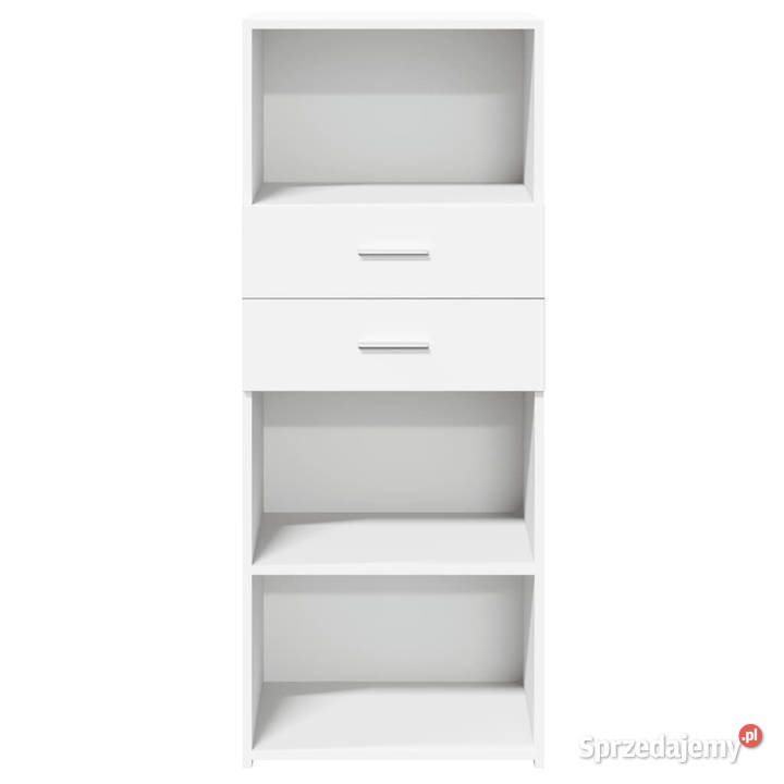 Wysoka szafka biała 50x425x124 materiał Warszawa sprzedam