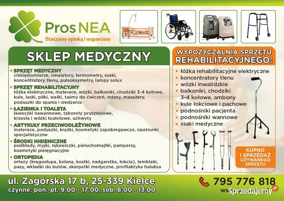 Łóżko rehabilitacyjne elektryczne na pilota Kielce