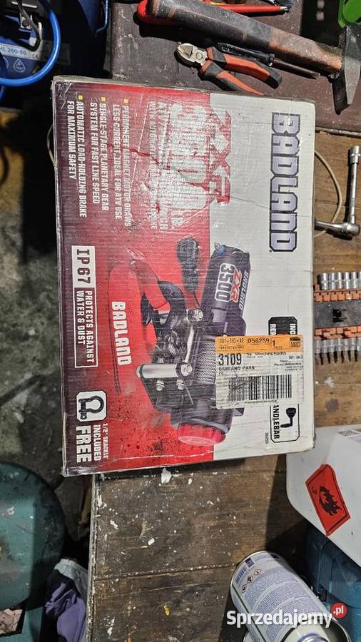 Wyciągarka BADLAND ZXR 3500 do quada przyczepki Brodnica Górna sprzedam