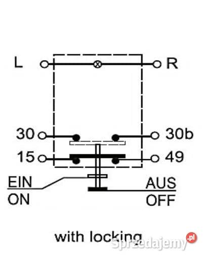 Przełącznik przyciskowy pusty okrągły zielony Kamionna