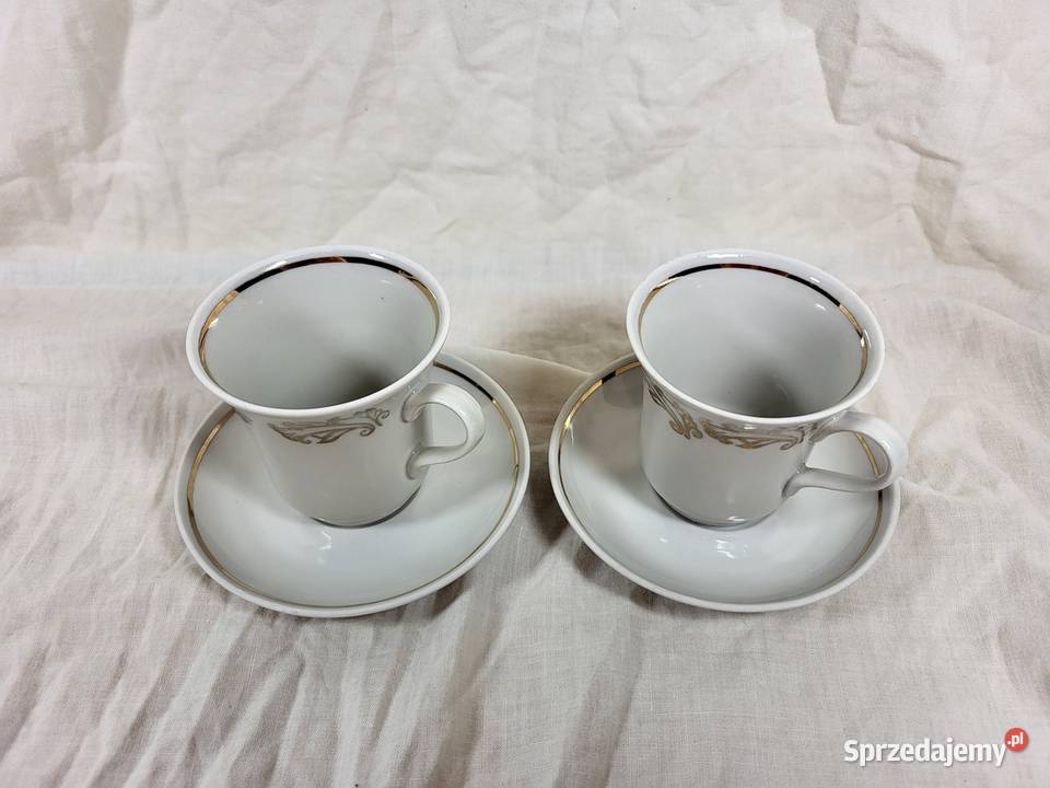 Zestaw 2x Duo Filiżanka i Spodek ZSRR Warszawa