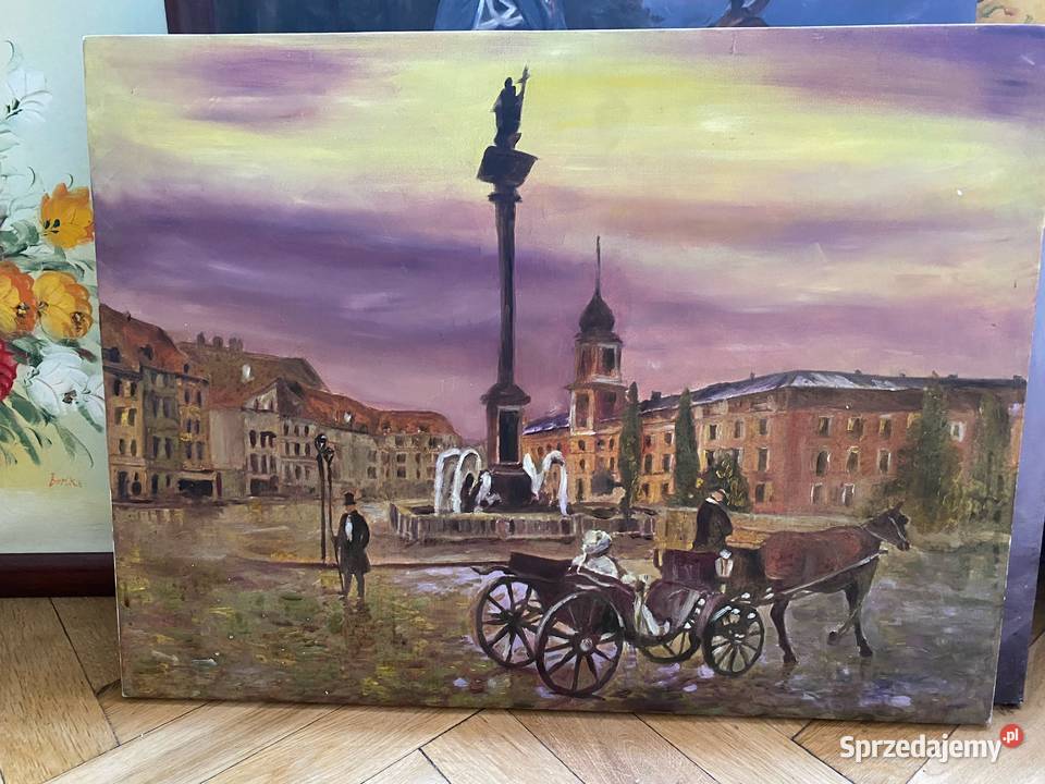 Sprzedam duży obraz na płótnie Warszawa sprzedam