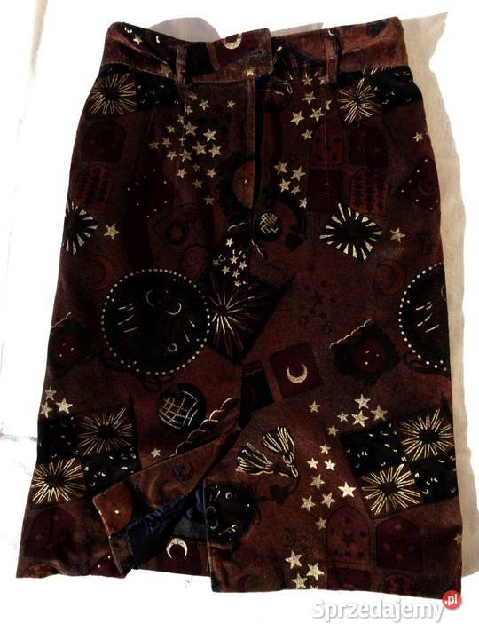 LAUREL spódnica ołówkowa aksamit 34 36 Nowy Sącz