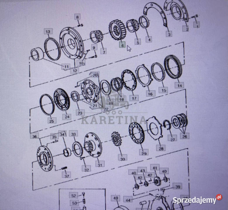 John Deere R70863koło zębatebiegJohn Deere Jastrzębniki sprzedam