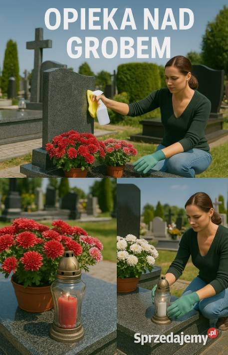 Mycie grobów pomników opieka na grobami cennik Wrocław
