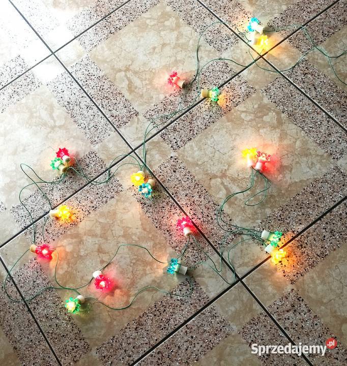 Lampki choinkowe z PRLu vintage Pozostałe Łódź