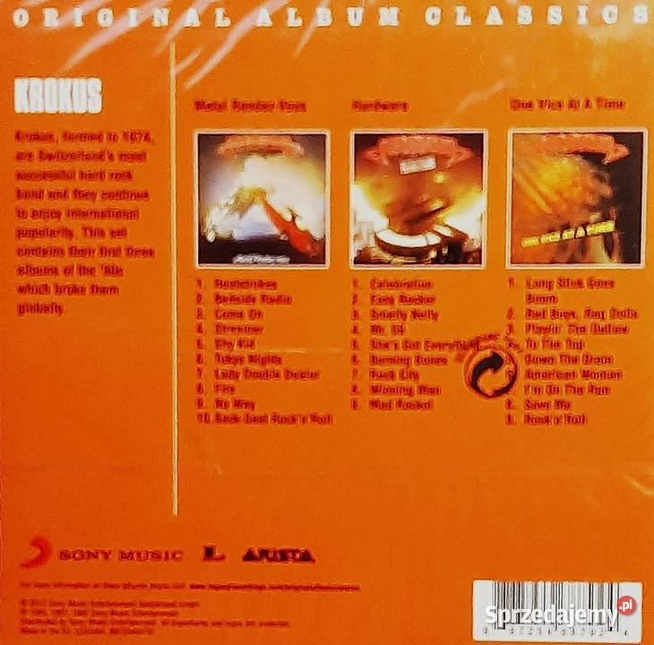 3 X CD Zestaw Zespołu Hard Rocka KROKUS Gliwice