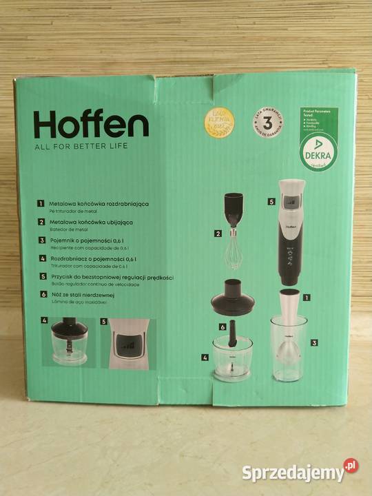 NAJTANIEJ Blender Ręczny 800W 3w1 Akcesoria Dom i Ogród Zabrze