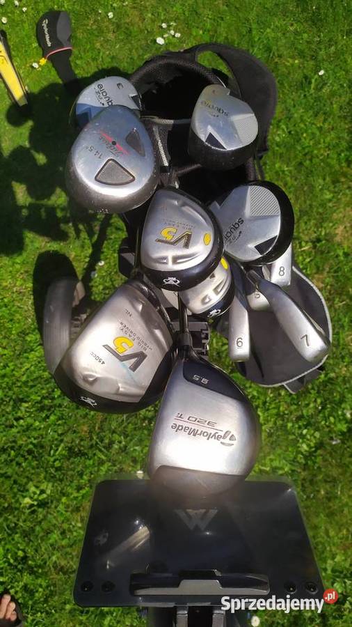 Zestaw kije golfowe torba i wózek trzy kołowy na Biała Podlaska