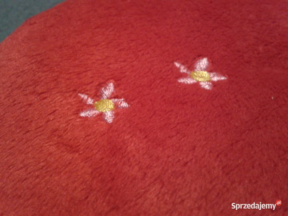 SERCE pluszowe czerwone z misiem z napisem LOVE opolskie Wołczyn sprzedam