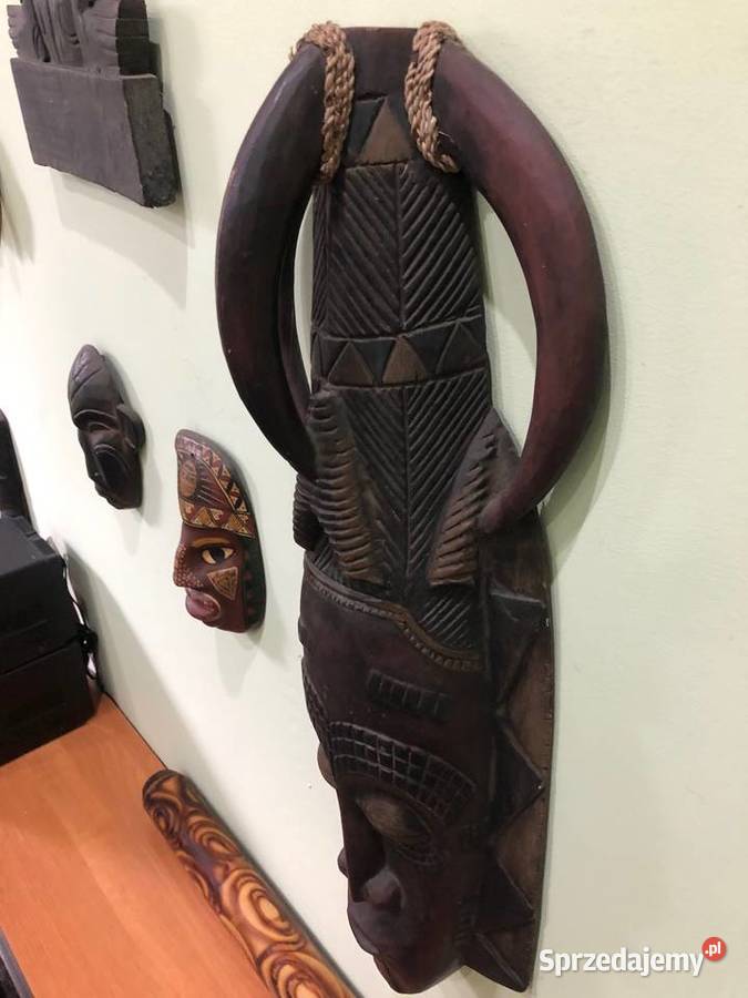 Maska etniczna plemienna Afryka Azja Bali Rękodzieło Kraków