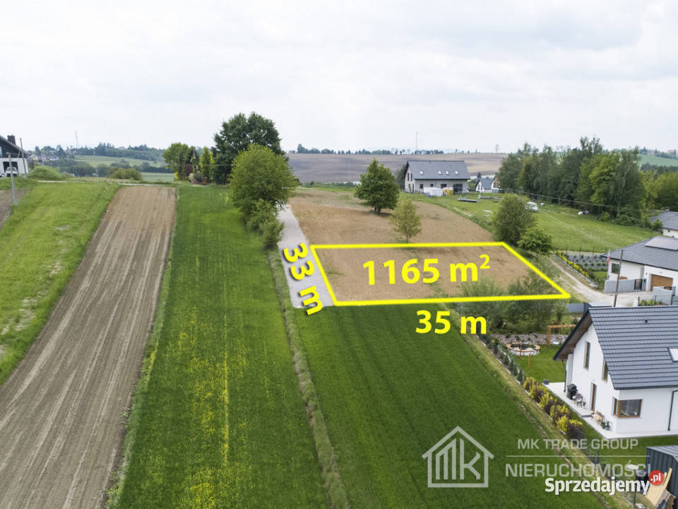 Działka budowlana MN 33x34 m media KłajSzarów Szarów