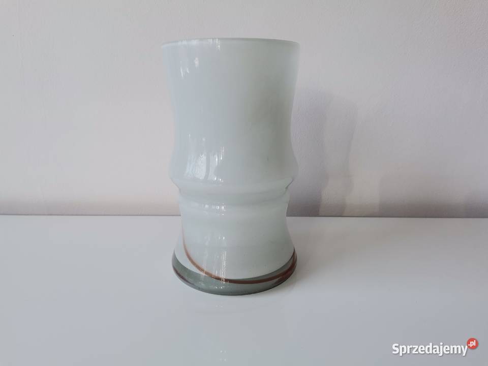 Stary duży kufel szkło design PRL Katowice