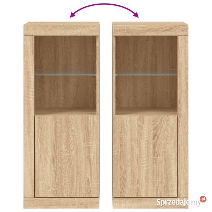 Szafka z oświetleniem LED dąb sonoma 41x37x100 Warszawa