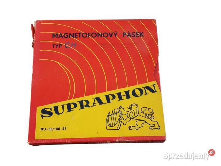 Stara taśma szpulkowa magnetofonowa SUPRAPHON CH Cieszyn
