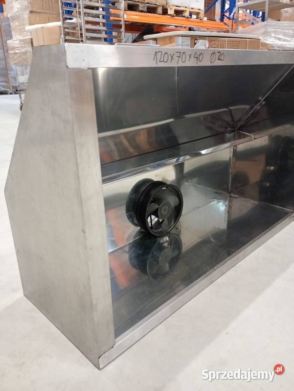 Okap przyścienny trapezowy 120x70x40 bez łapaczy Wrocław