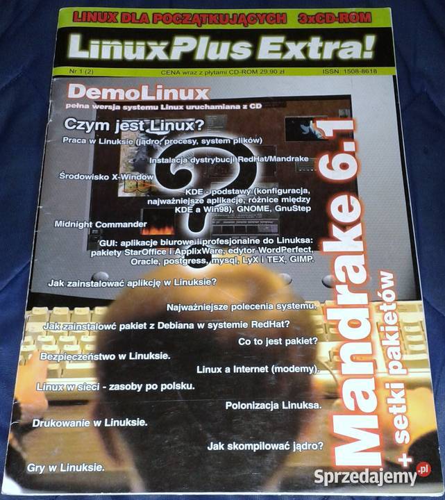 Linux początkujących Mandrake 61 12 1999 miękka Chełm