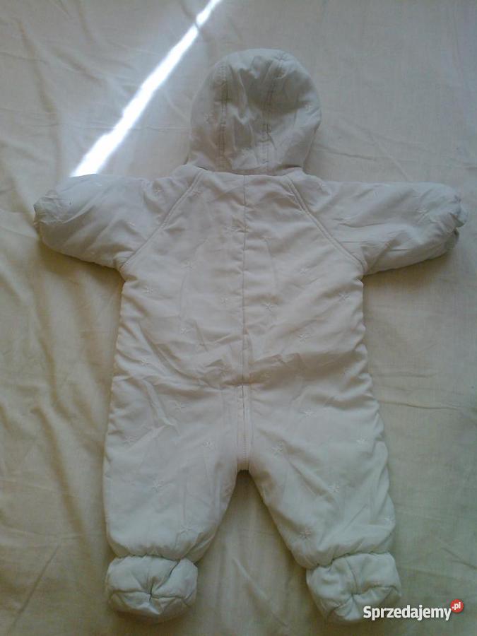 MOTHERCARE kombinezon biały 68 rękawiczki Warszawa