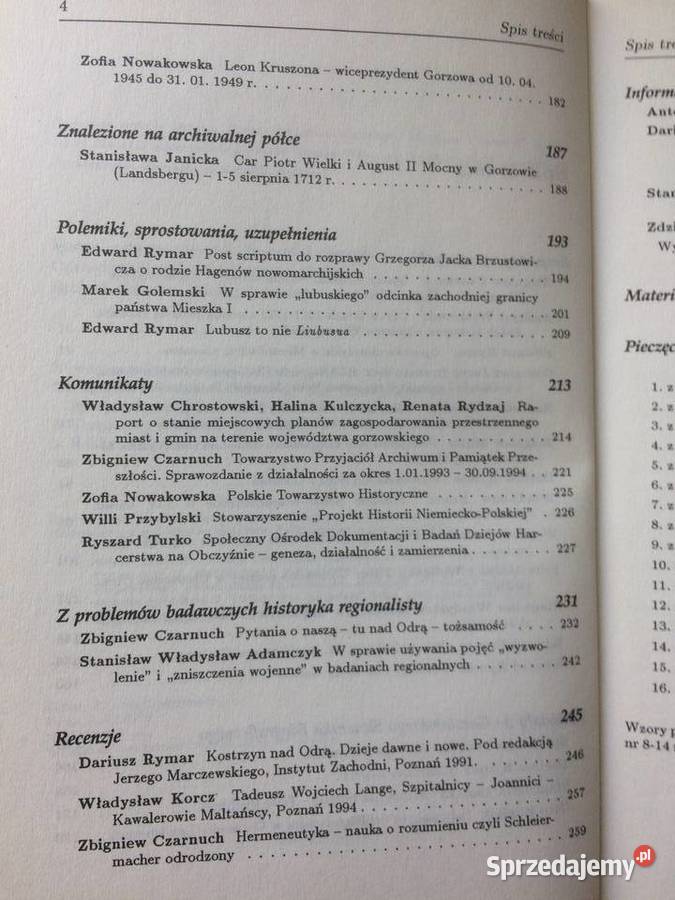 3727 Nadwarciański Rocznik Historyczno zachodniopomorskie Szczecin