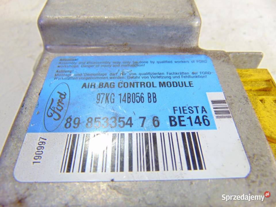 SENSOR AIR BAG AIRBAG FORD KA MK1 9714B056BB Komputery