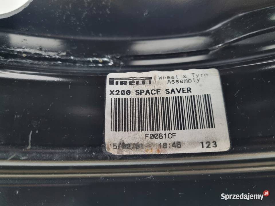KOŁO DOJAZDOWE ZAPASOWE Jaguar SType 14580 R16 Samochodowe Chełm sprzedam