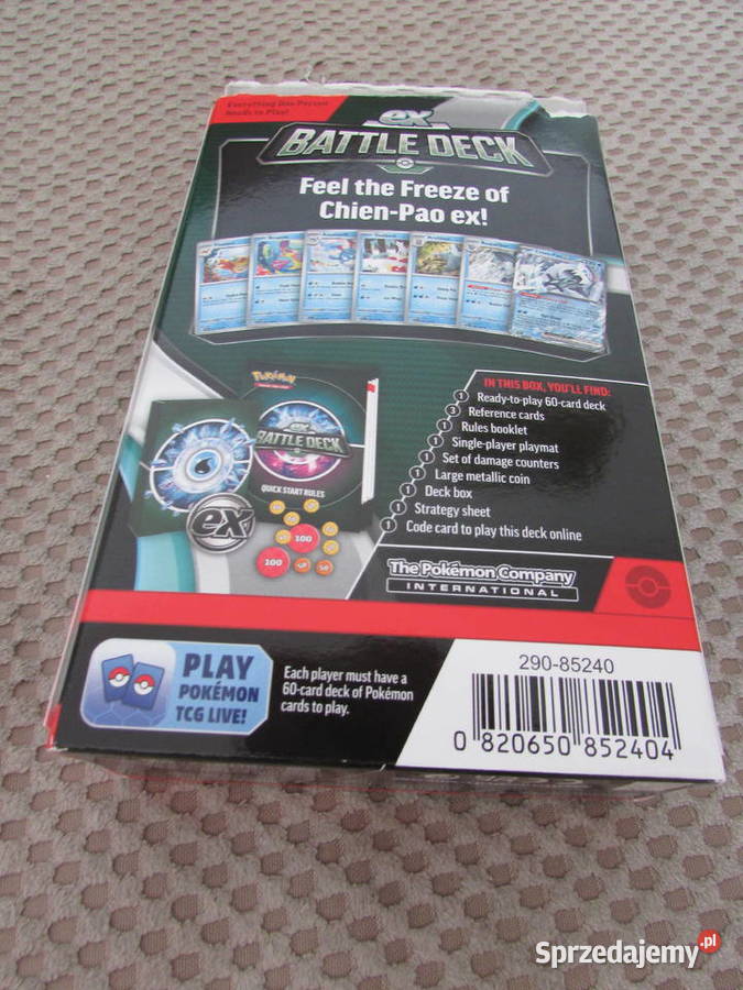 pokemon battle deck EX chien pao ex karty do gry 8 lat+ małopolskie