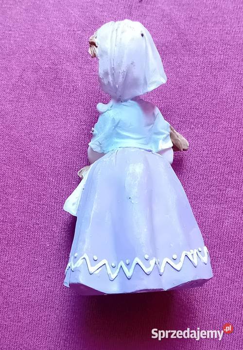 Zestaw 4 figurek dziewczynka Alabaster amalgamat Antyki