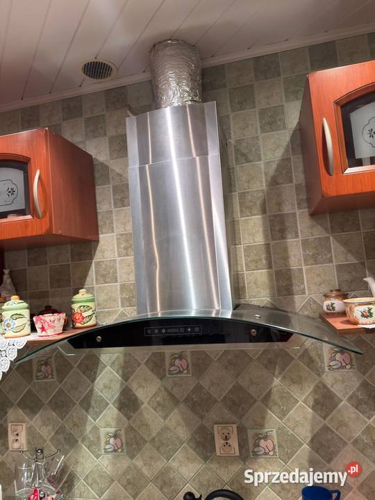 Okap kuchenny szkło stal nierdzewna Okapy