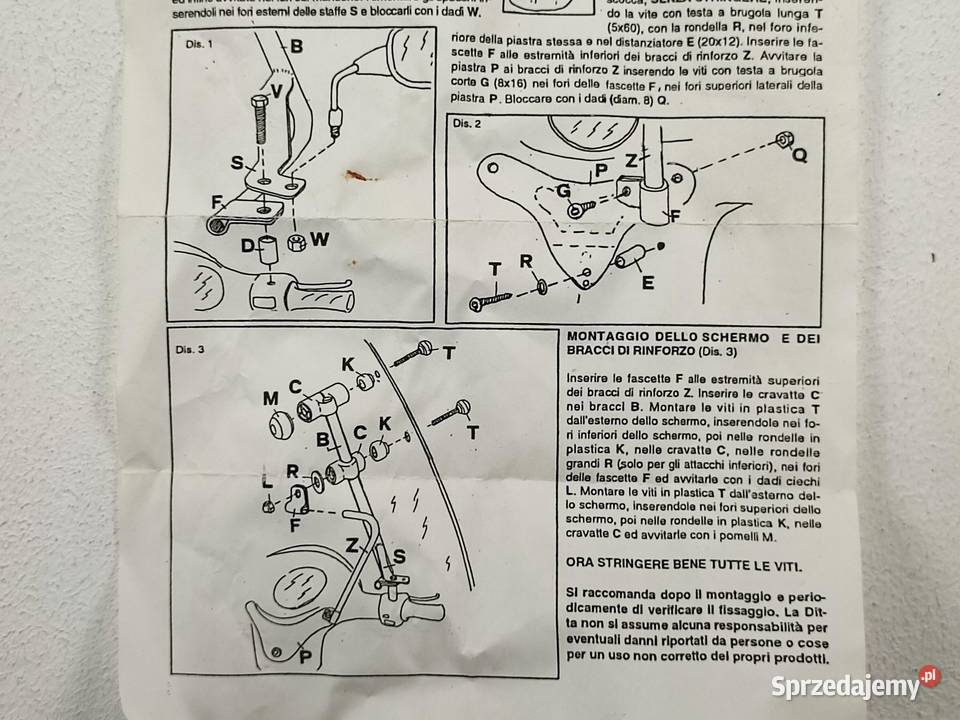 STELAŻ MOCOWANIE SZYBY HONDA X8RS 19982005 NOWE