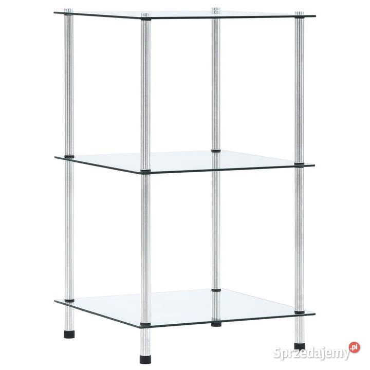 vidaXL 3poziomowa półka przezroczysta 40x40x67 Warszawa