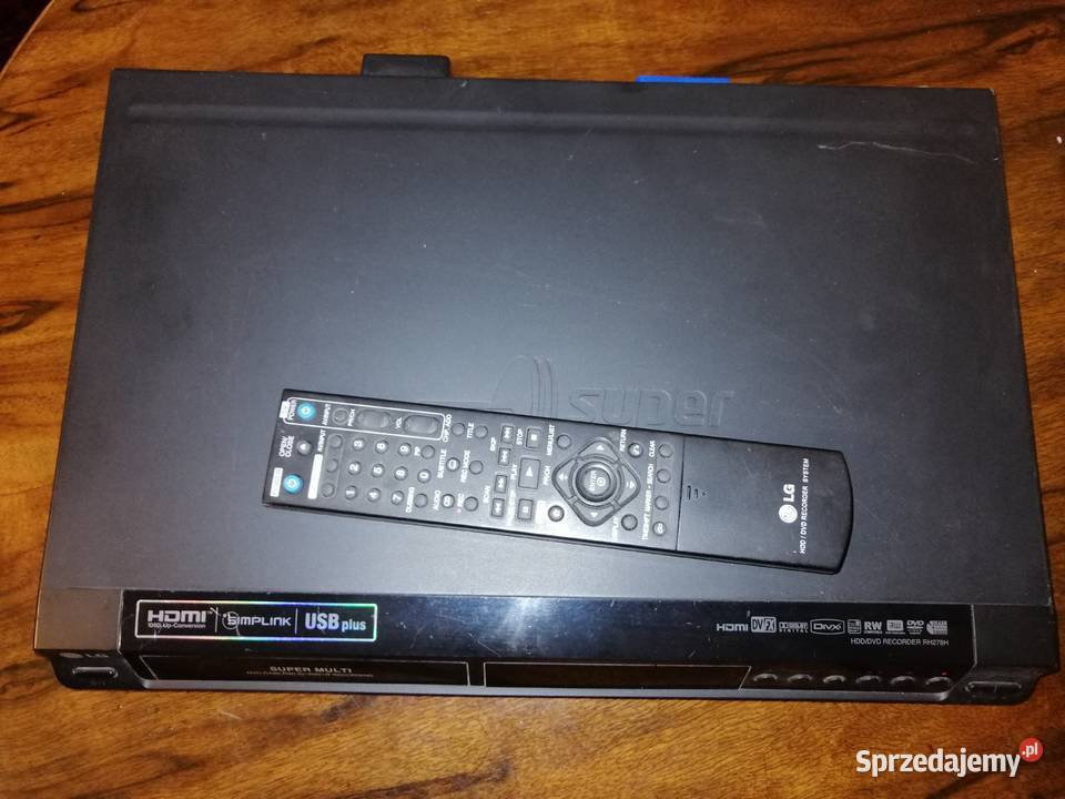 nagrywarka DVD LG RH278H z pilotem uszkodzona Zgierz