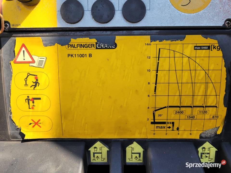 Mercedes Axor 1824 HDS Palfinger 3 Wysuwy blokada mostu podkarpackie Łańcut
