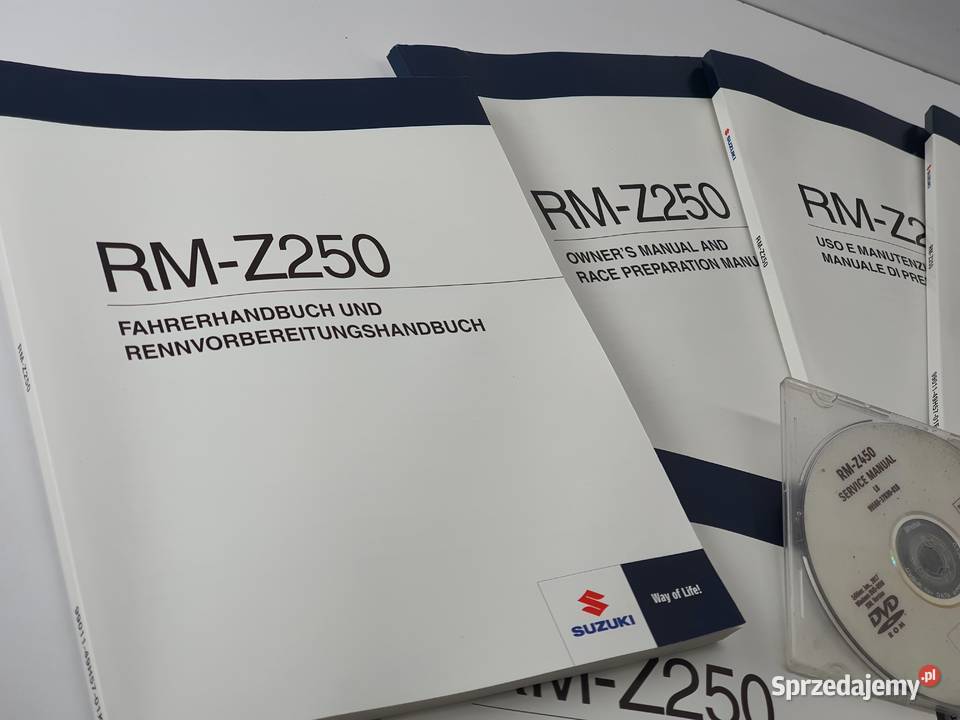 Ksiazka Serwisowa Ksiazki Plyta Suzukli Rmz Części motocyklowe łódzkie Łódź