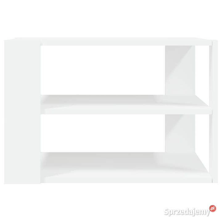 Stolik kawowy biały 595x595x40 materiał