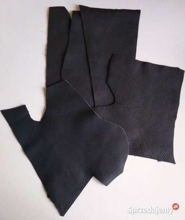 Skóra 220 g Licowa Włoska 5 kawałków Czarny