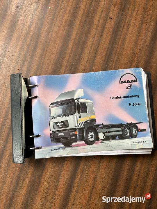MAN F2000 Instrukcja DE miękka z obwolutą łódzkie Widawa