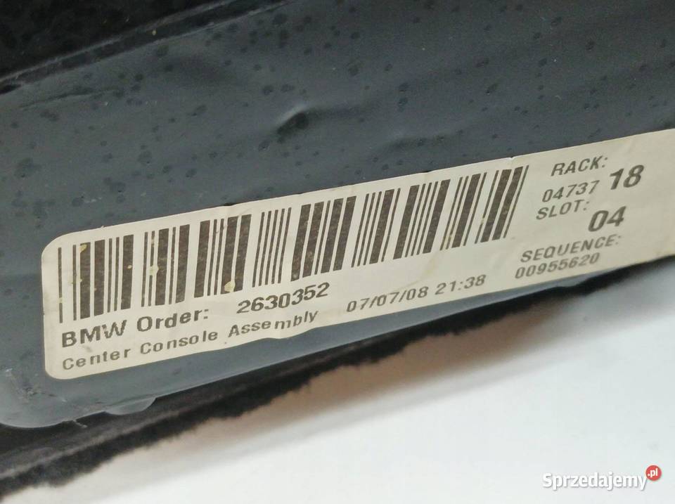 TUNEL ŚRODKOWY PODŁOKIETNIK Bmw X5 II 20062013