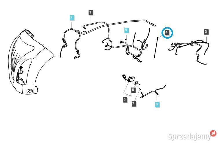 Uziemienie wiązkimasa TRG730 LS Tractor 40007141