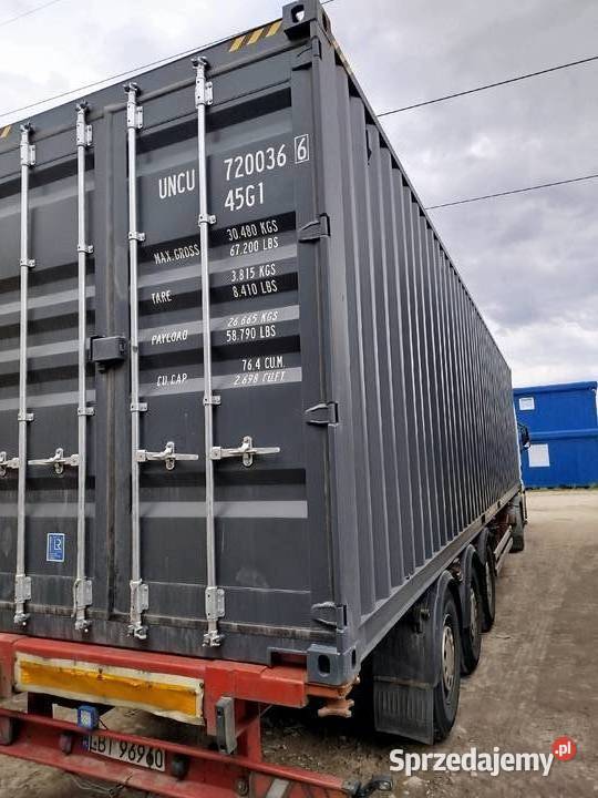 Kontener morski magazynowy budowlan 40HC one way Opole