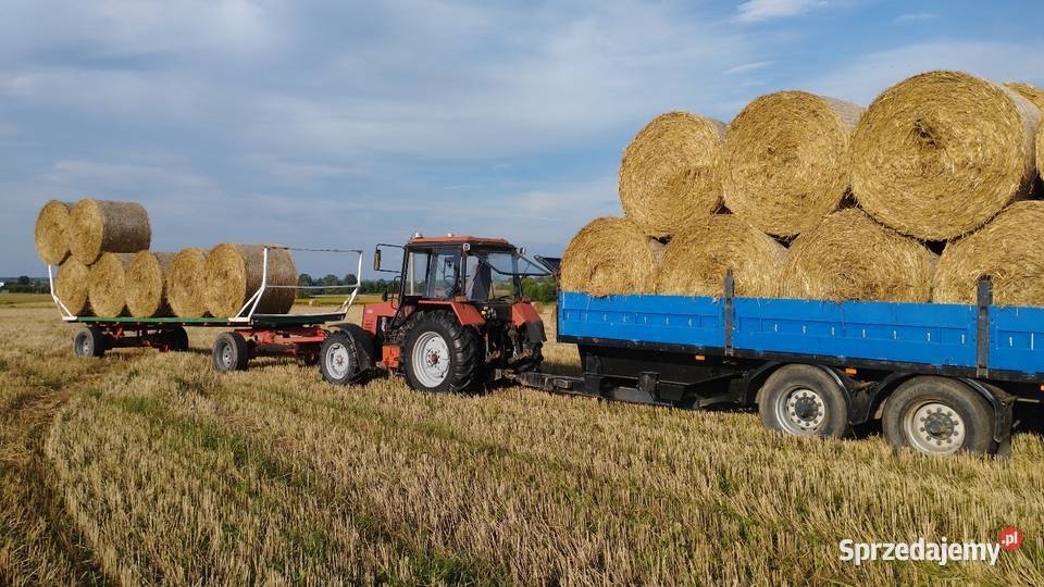 Przyczepa ciężarowa laweta do słomy siana baloty śląskie Częstochowa
