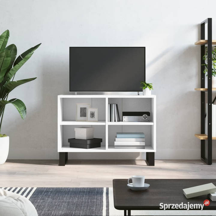 Szafka pod TV biała 695x30x50 materiał mazowieckie