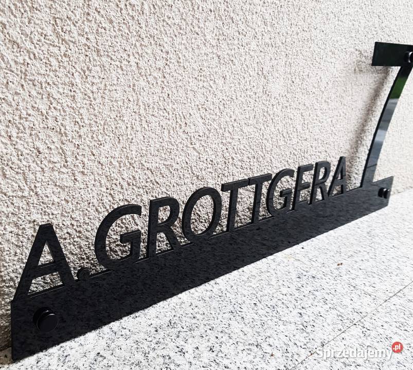 Tabliczka adresowa numer domu ulica Częstochowa