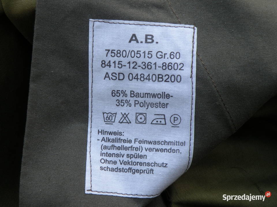 Spodnie BW flecktarn Gr60 Wrocław