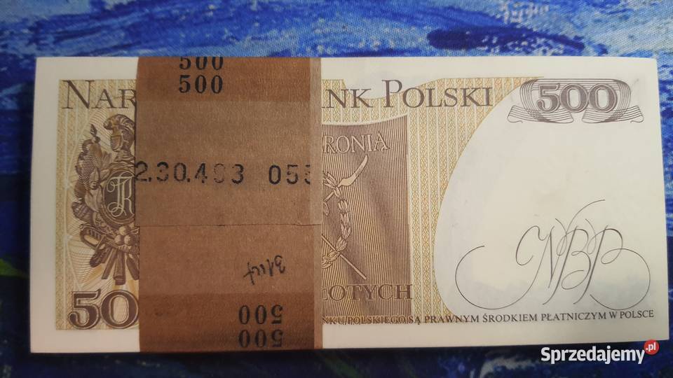 PACZKA 100 x 500 złotych 1982 s CY UNC