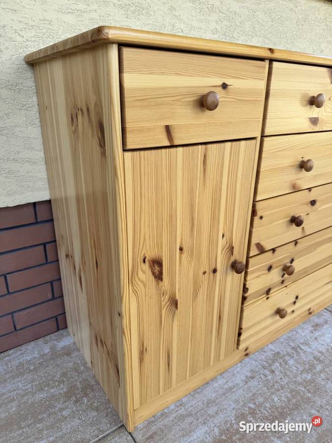 Komoda drewniana sosnowa z szufladami szafka Garwolin sprzedam