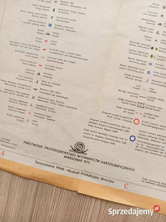 Ziemia Kłodzka Mapa Turystyczna Plan PRL małopolskie Kraków