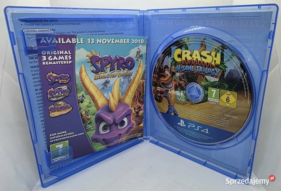 Gra Crash Bandicoot N Sane Trilogy 4 warmińsko-mazurskie